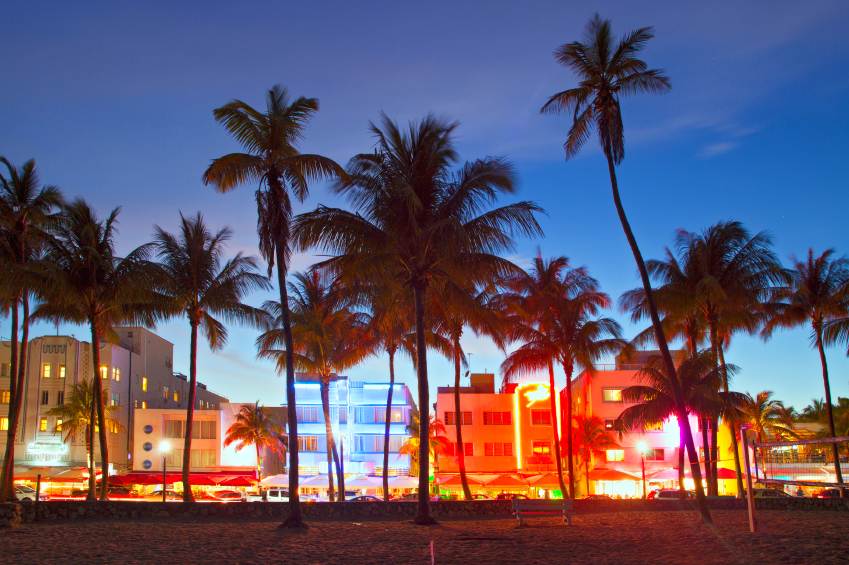 Miami City at Night